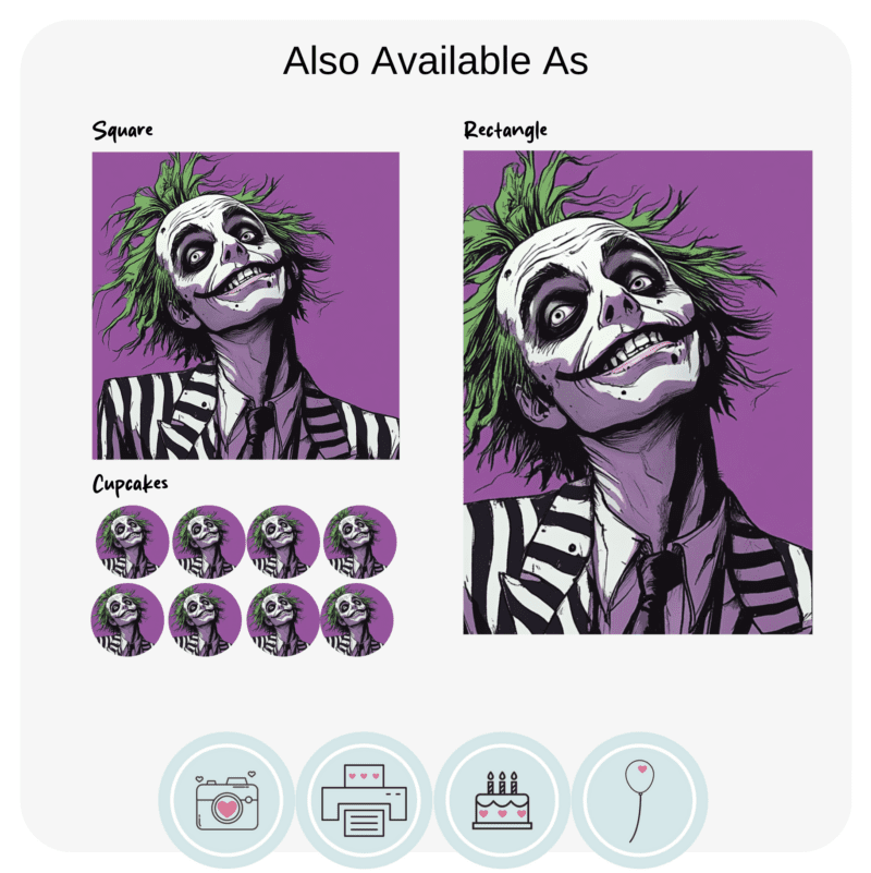 BeetleJuice Themed Cake Topper - Image 2